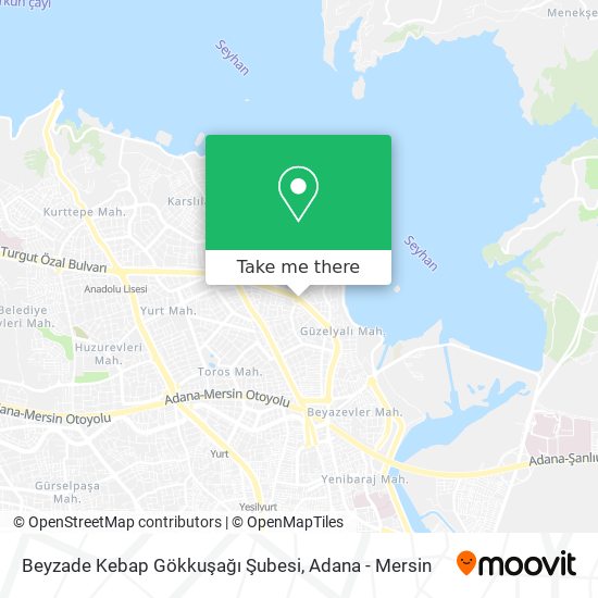 Beyzade Kebap Gökkuşağı Şubesi map