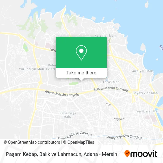 Paşam Kebap, Balık ve Lahmacun map