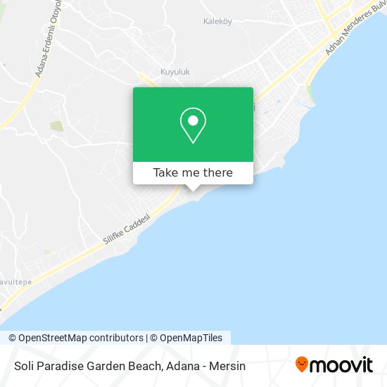 Soli Paradise Garden Beach map