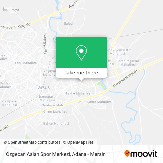 Özgecan Aslan Spor Merkezi map