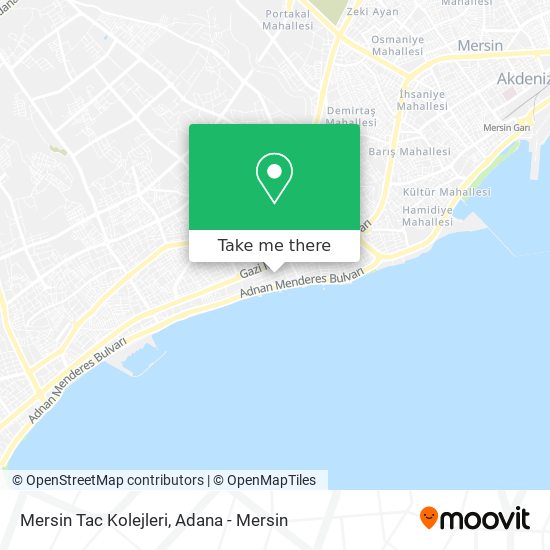 Mersin Tac Kolejleri map