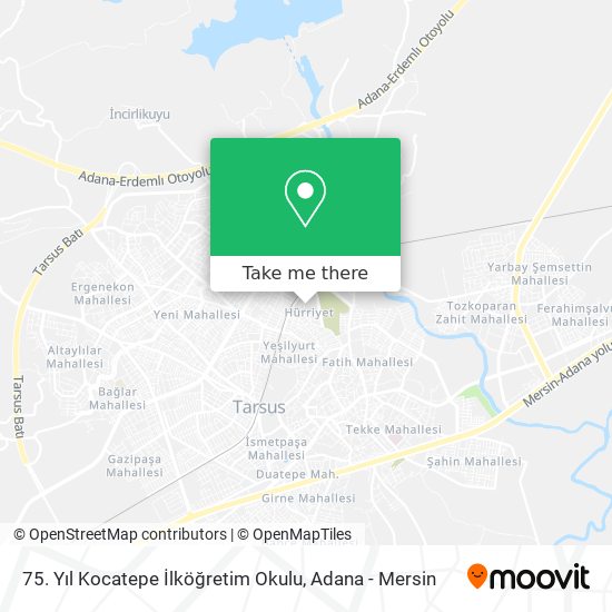 75. Yıl Kocatepe İlköğretim Okulu map