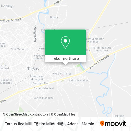 Tarsus İlçe Milli Eğitim Müdürlüğü map