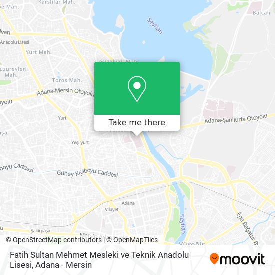 Fatih Sultan Mehmet Mesleki ve Teknik Anadolu Lisesi map