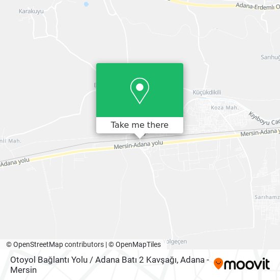 Otoyol Bağlantı Yolu / Adana Batı 2 Kavşağı map