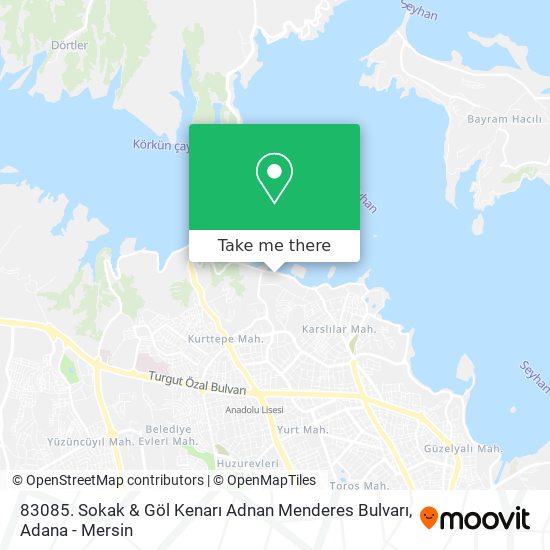 83085. Sokak & Göl Kenarı Adnan Menderes Bulvarı map