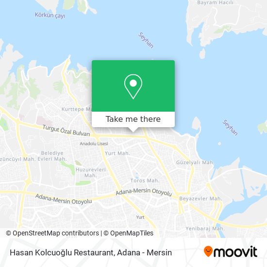 Hasan Kolcuoğlu Restaurant map