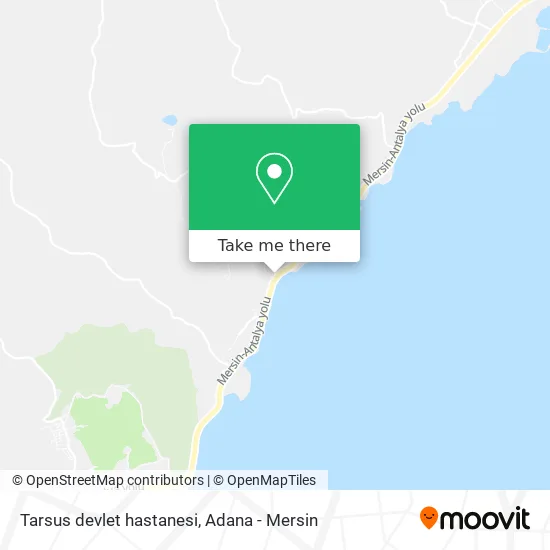 Tarsus devlet hastanesi map