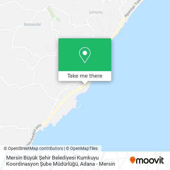Mersin Büyük Şehir Belediyesi Kumkuyu Koordinasyon Şube Müdürlüğü map