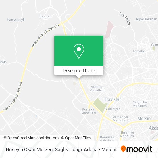 Hüseyin Okan Merzeci Sağlık Ocağı map