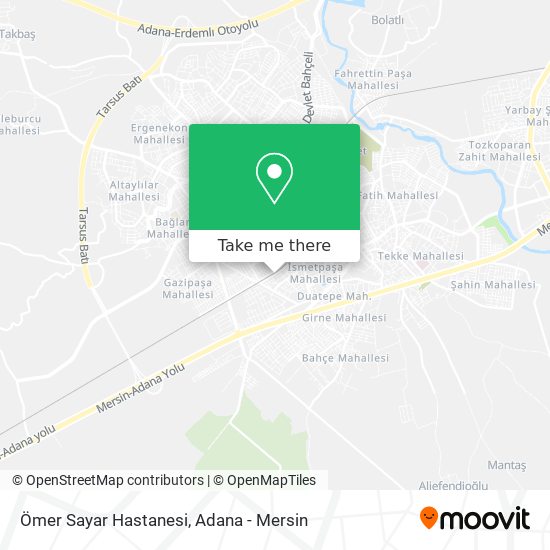 How To Get To Omer Sayar Hastanesi In Tarsus By Bus