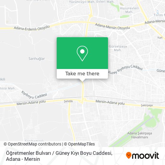 Öğretmenler Bulvarı / Güney Kıyı Boyu Caddesi map