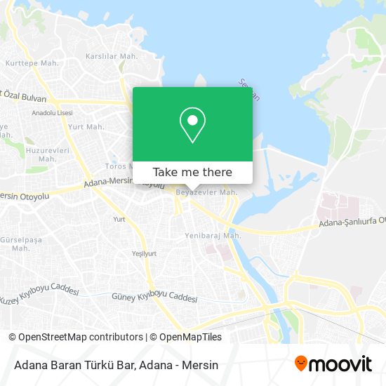 Adana Baran Türkü Bar map