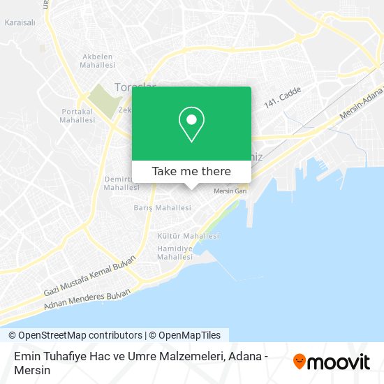 Emin Tuhafiye Hac ve Umre Malzemeleri map