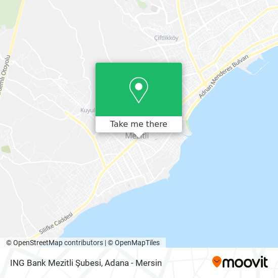 ING Bank Mezitli Şubesi map