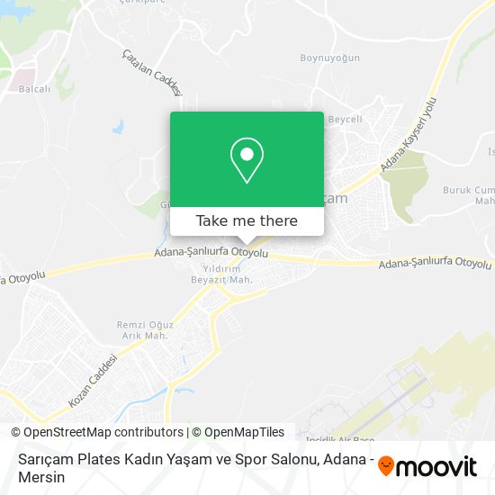 Sarıçam Plates Kadın Yaşam ve Spor Salonu map