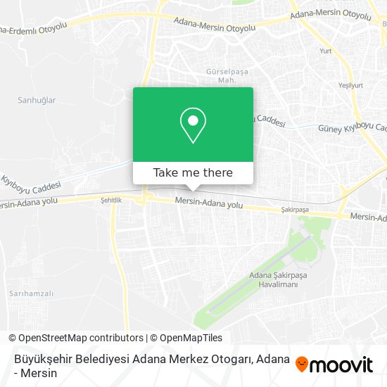 Büyükşehir Belediyesi Adana Merkez Otogarı map