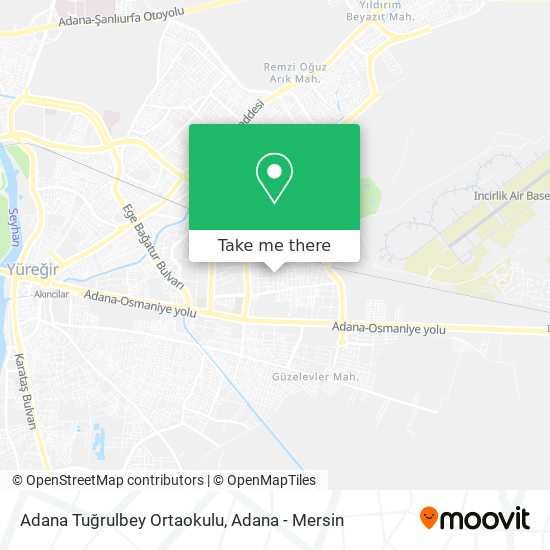 Adana Tuğrulbey Ortaokulu map