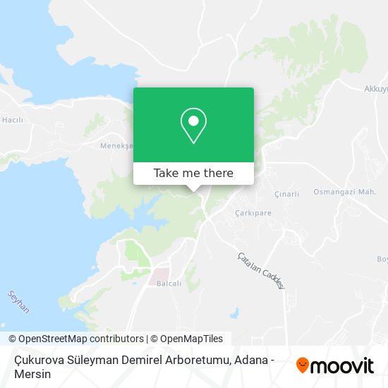 Çukurova Süleyman Demirel Arboretumu map