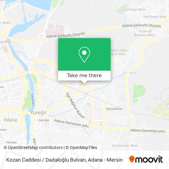 Kozan Caddesi / Dadaloğlu Bulvarı map