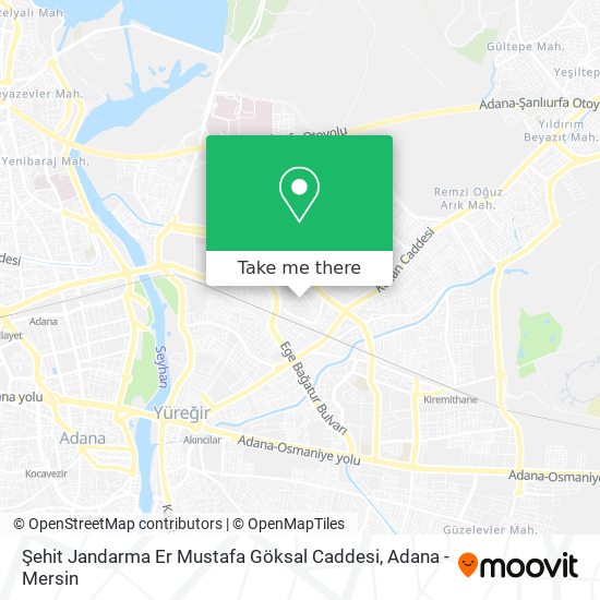 Şehit Jandarma Er Mustafa Göksal Caddesi map