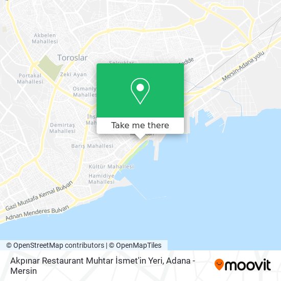 Akpınar Restaurant Muhtar İsmet'in Yeri map