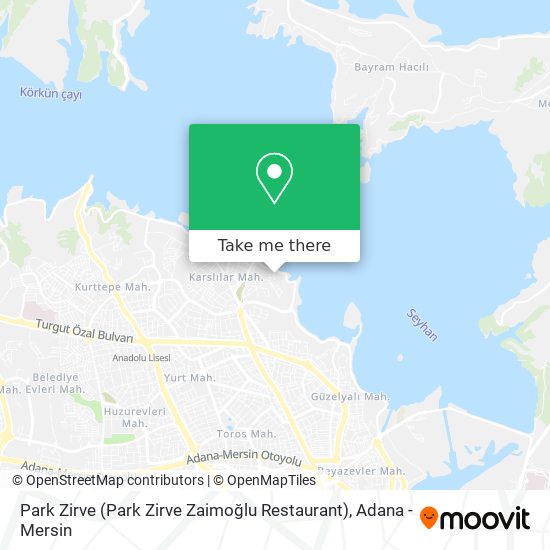 How To Get To Park Zirve Park Zirve Zaimoglu Restaurant In Yuregir By Bus Or Metro