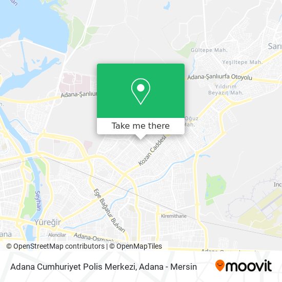 Adana Cumhuriyet Polis Merkezi map