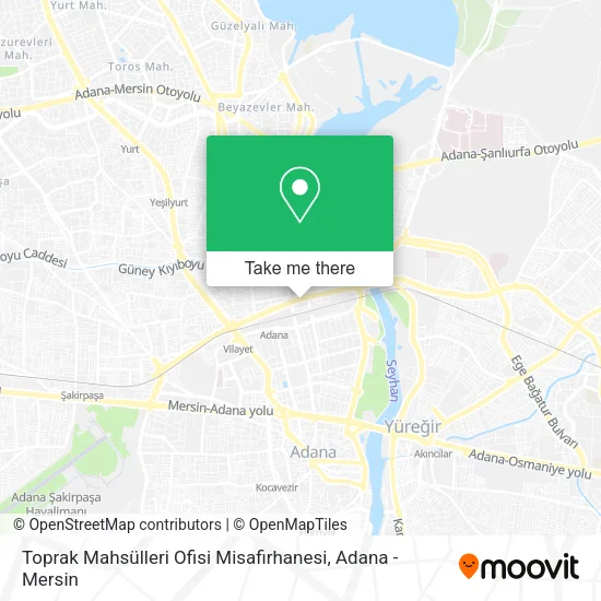 Toprak Mahsülleri Ofisi Misafirhanesi map