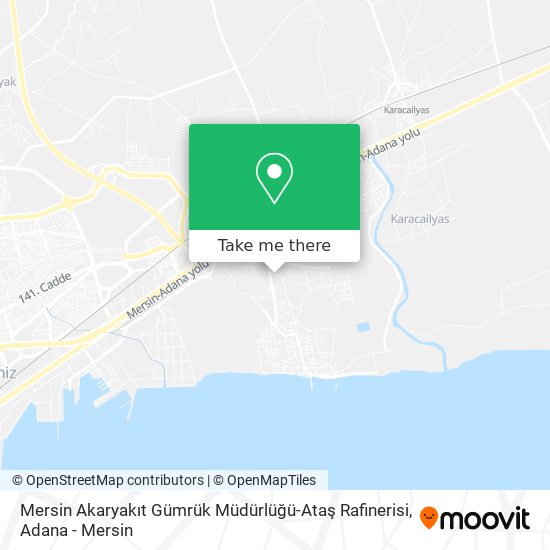 Mersin Akaryakıt Gümrük Müdürlüğü-Ataş Rafinerisi map
