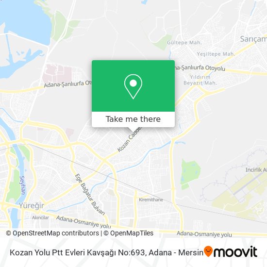 Kozan Yolu Ptt Evleri Kavşağı No:693 map