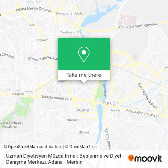 Uzman Diyetisyen Müzda Irmak Beslenme ve Diyet Danışma Merkezi map