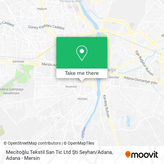 Mecitoğlu Tekstil San Tic Ltd Şti Seyhan / Adana map