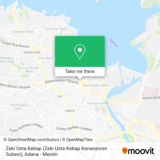 Zeki Usta Kebap (Zeki Usta Kebap Kenanevren Subesi) map