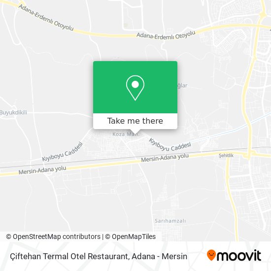 Çiftehan Termal Otel Restaurant map