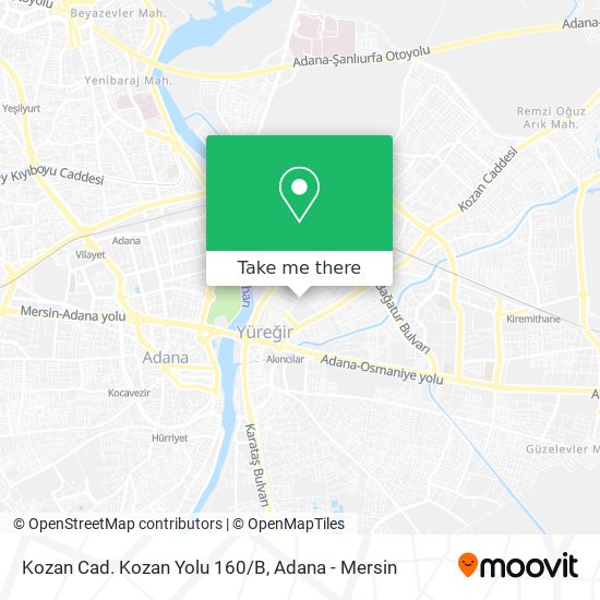 Kozan Cad. Kozan Yolu 160/B map