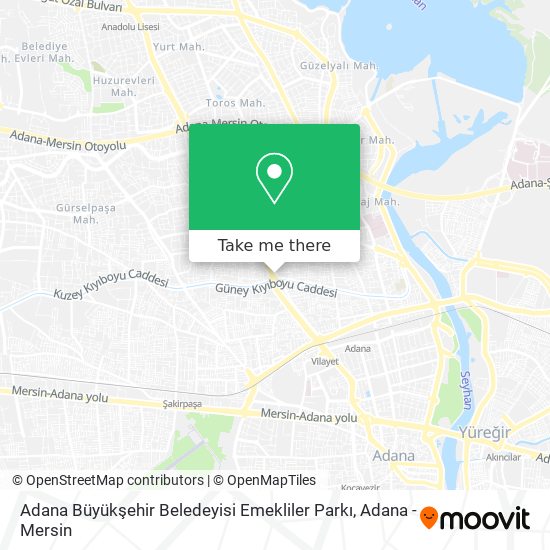 Adana Büyükşehir Beledeyisi Emekliler Parkı map