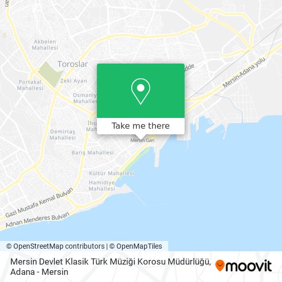 Mersin Devlet Klasik Türk Müziği Korosu Müdürlüğü map