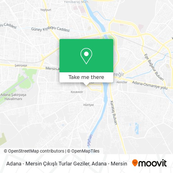 Adana - Mersin Çıkışlı Turlar Geziler map