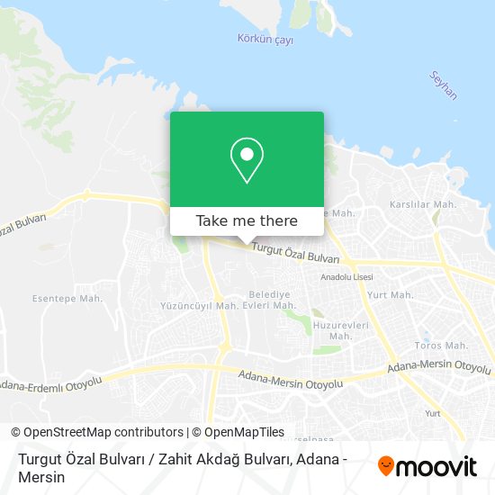 Turgut Özal Bulvarı / Zahit Akdağ Bulvarı map