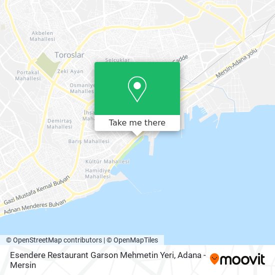 Esendere Restaurant Garson Mehmetin Yeri map