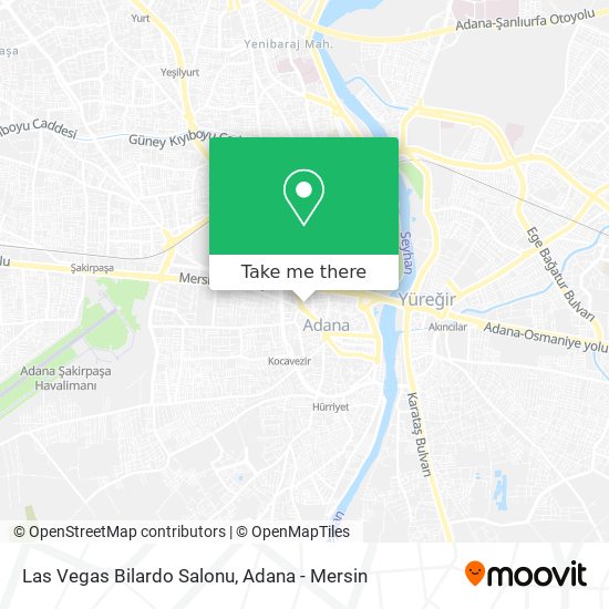 Las Vegas Bilardo Salonu map