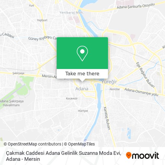 Çakmak Caddesi Adana Gelinlik Suzanna Moda Evi map