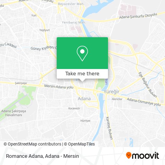 Romance Adana map