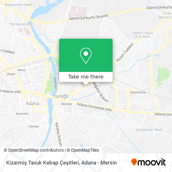 Kizarmiş Tavuk Kebap Çeşitleri map