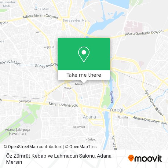 Öz Zümrüt Kebap ve Lahmacun Salonu map