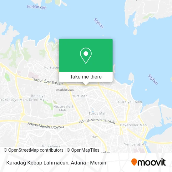 Karadağ Kebap Lahmacun map