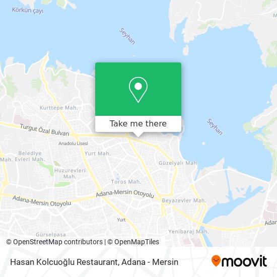 Hasan Kolcuoğlu Restaurant map