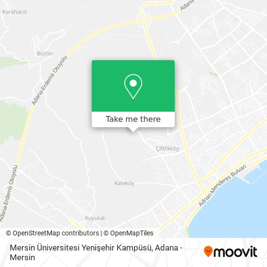 Mersin Üniversitesi Yenişehir Kampüsü map