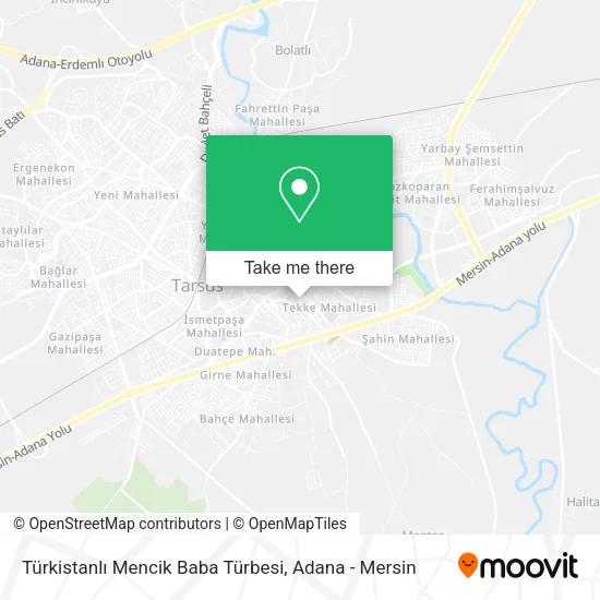 Türkistanlı Mencik Baba Türbesi map